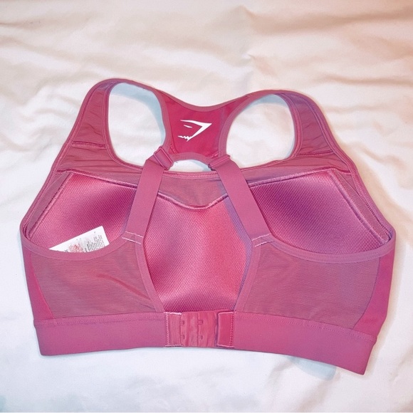 Gymshark | Open Back Sports Bra - High Support in Sunset Pink Size Small - Picture 9 of 9